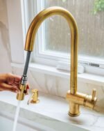 Brass Pull-Down Kitchen Faucet SP