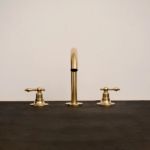 Premium Solid Brass Deck Mount Faucet – Timeless Bathroom Basin Tap - Image 2