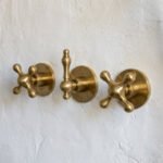 Unlacquered Brass Exposed Shower Set with Handheld - Image 2