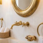 Unlacquered Brass Wall Faucet with Cross Handles – Handmade Tap - Image 3