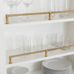 Solid Unlacquered Brass Shelf Rail – Classic Kitchen Gallery Railing