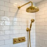 Luxury Unlacquered Brass Exposed Shower System