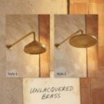 Luxury Unlacquered Brass Exposed Shower System - Image 3