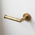 Minimalist Unlacquered Brass Toilet Paper Holder