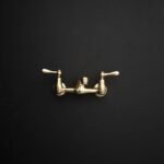 Artisan Aged Natural Brass Wall Mount Short Spout Utily Bridge Faicet - Image 6