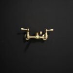 Artisan Aged Natural Brass Wall Mount Short Spout Utily Bridge Faicet