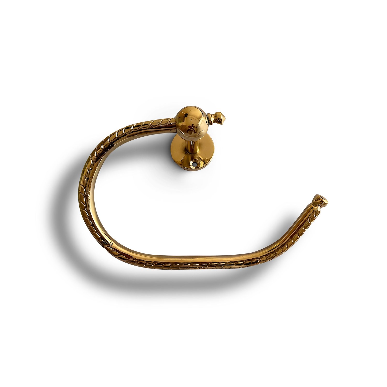 7_2 Engraved Solid Brass Toilet Paper Holder - Image 1