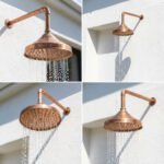 Unlacquered Copper Showerhead - Natural Copper Rain Shower Head - Image 5