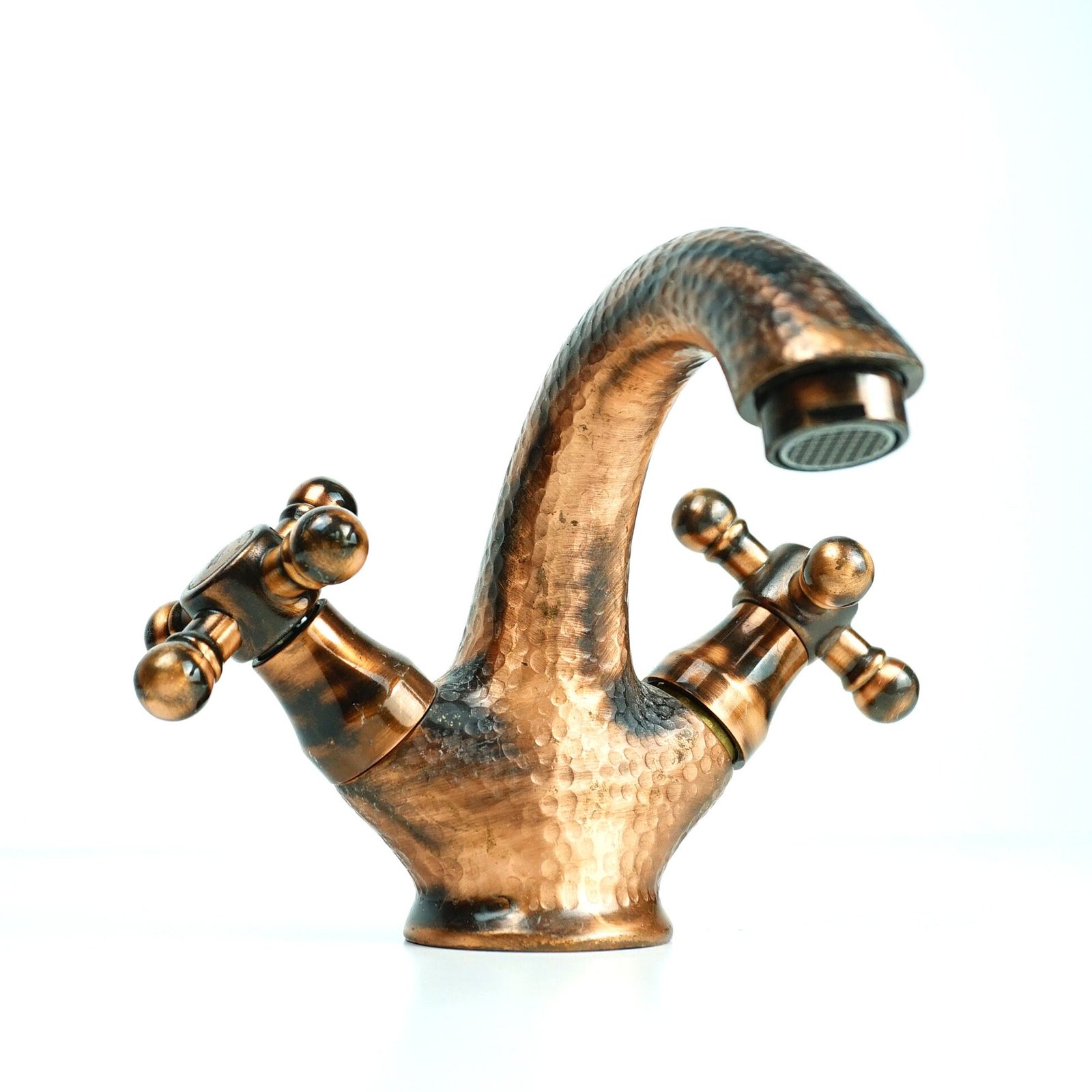 AgedCopperFaucetBathroomSinkMixerTap_1 Aged Copper Faucet Bathroom Sink Mixer Tap, Single Hole Mixer Faucet - Image 1
