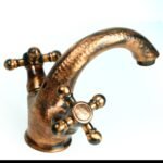 Aged Copper Faucet Bathroom Sink Mixer Tap, Single Hole Mixer Faucet - Image 3