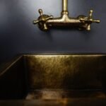 Antique Brass Undermount Single Kitchen Sink, Hammered Patina Brass Kitchen Sink - Image 3