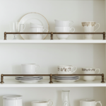 Antique Brass Gallery Rail – Patina Finish Kitchen Shelf Edge Guard