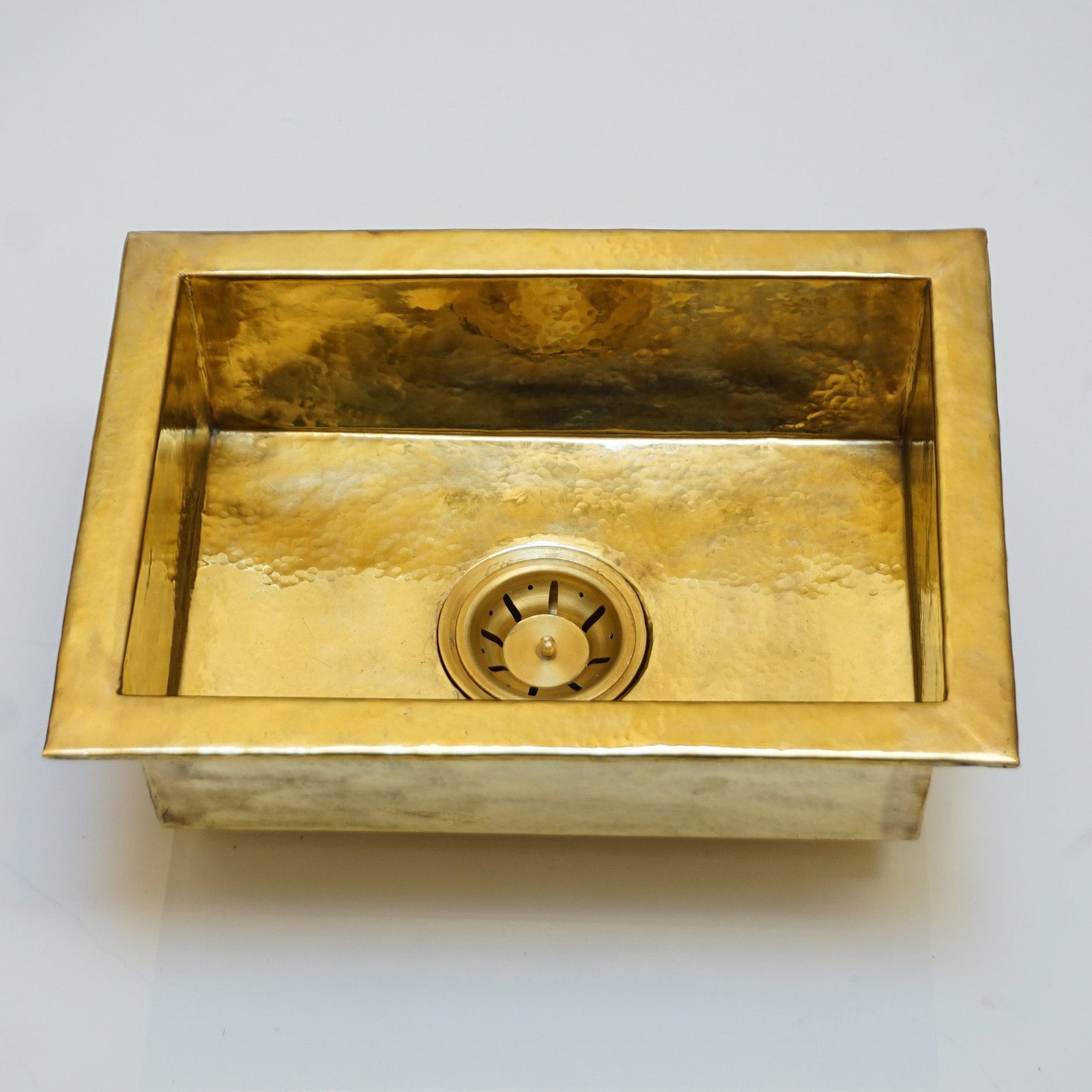 Brass_Kitchen_Sinks Unlacquered Brass Kitchen Sink , Undermount Single Brass Kitchen Sink Various Sizes - Image 1
