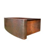 Copper Farmhouse Sink, Rounded Front Single Well-Daxa - Image 2