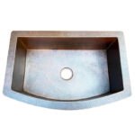 Copper Farmhouse Sink, Rounded Front Single Well-Daxa - Image 5