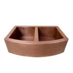 Copper Double Basin Farmhouse Sink-Sable - Image 3