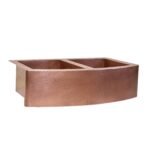 Copper Double Basin Farmhouse Sink-Sable - Image 4