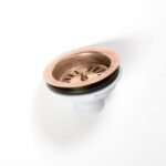 Copper Kitchen Drain Sink, Solid Copper Basket Strainer - Image 4
