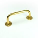 Unlacquered Brass Towel Bar – Handmade Solid Brass Wall Mount Towel Holder
