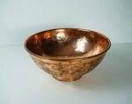 Engraved Copper Vessel Sink – Handmade Round Bathroom Vanity Basin - Image 6