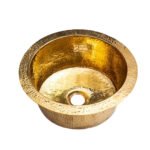 Unlacquered Brass Drop in Kitchen Sink - Undermount Bar Sink