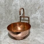Handcrafted copper vessel sink, Custom Sized Bathroom sink 