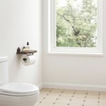 Handmade Aged Copper Toilet Paper Holder with Shelf – Rustic Wall Mounted Bathroom Hardware - Image 2