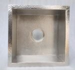 Handmade Silver Square Kitchen Sink - Image 2