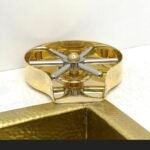 Unlacquered Brass Glass Rinser