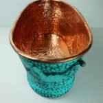 Large Oval Copper Beverage Tub with Handles , Copper Ice Bucket - Image 5