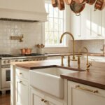 Unlacquered Brass Pot Filler – Wall Mounted Swing Arm Faucet - Image 2