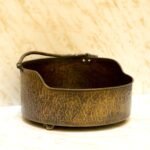 Rustic Brass Hammered Round Bathroom Sink, Aged Brass Vessel sink for bathroom - Image 2