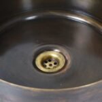 Rustic Brass round Vessel sink with Oil rubbed bronze Faucet - Image 2