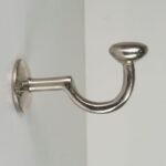 Set of 3 Wall Mount Decorative Coat Hooks In Chrome Finish