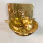 Solid Brass Wall Mount Bathroom Sink and Faucet Combo  - Image 3