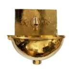 Solid Brass Wall Mount Bathroom Sink and Faucet Combo 