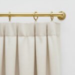 Solid Unlacquered Brass Curtain Rod – Wall Mount Window Hanging Bar with Rings - Image 2