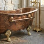 Antique Copper Clawfoot Bathtub – Freestanding Soaking Tub - Image 2