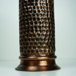 Toilet Brush Brass Patina Engraved. Black Antique Brass Toilet Brush - Image 2
