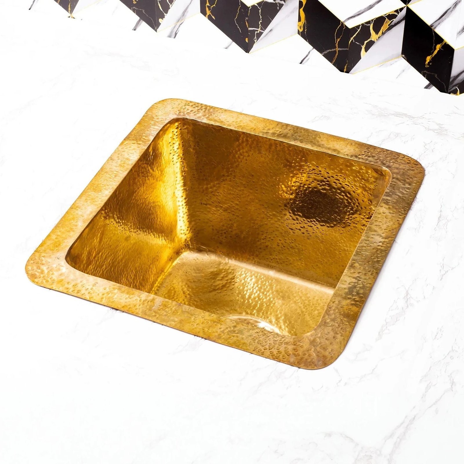 Undermount-Hammered-Brass-Bar-Sink-_1 Undermount Hammered Brass Bar Sink - Image 1
