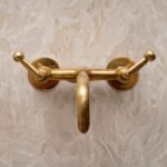 Unlacquered Brass Tub Filler Faucet, Solid brass Bathroom faucet, Customizable Spout Reach - Image 3