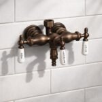 Antique-Style Diverter Tub Wall-Mount Faucet