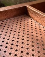 Double Wall Copper Farmhouse Kitchen sink With Drain Board - Image 6