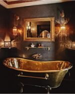 Artisanal Clawfoot Brass Bathtub - Image 3