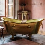 Artisanal Clawfoot Brass Bathtub - Image 2