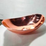 Copper Handfracted Vessel Bathroom Sink - Image 4