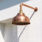Handmade Solid Copper Rain Shower Head – Unlacquered Round Design