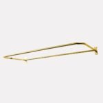 D-Shaped Solid Brass Shower Rod