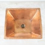 Handcrafted Undermount Hammered Copper Sink - Image 7