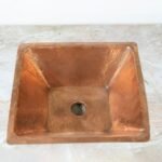 Handcrafted Undermount Hammered Copper Sink - Image 4